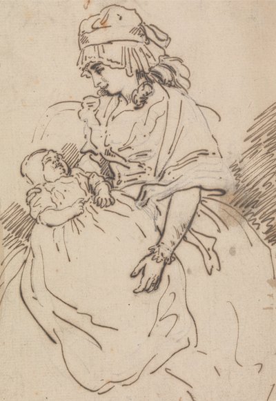 Una madre e un bambino da Thomas Rowlandson